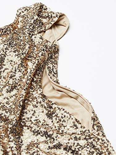 Badgley Mischka Women s Cowl Back Sequin Classic Gown