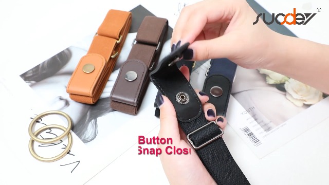 No Buckle Elastic Stretch Belts for Men and Women, Comfortable Invisible Belts for Jeans Pants