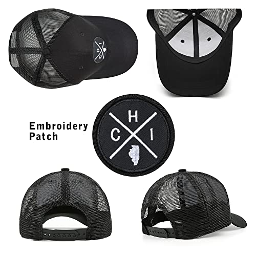 Nuyjimr Unisex Baseball Caps for Men Women Mesh Trucker Cap Adjustable Dad Hat
