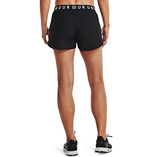 Under Armour womens Play Up 3.0 Shorts , Black (001)/White , Small