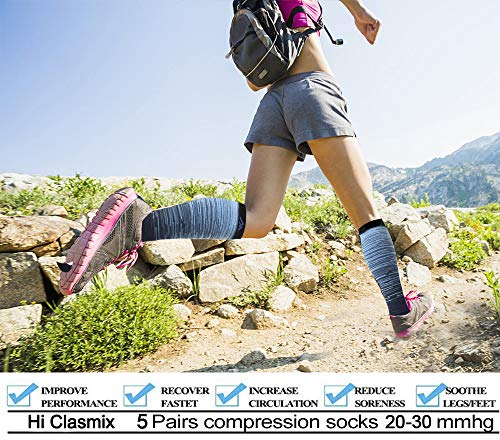 Graduated Medical Compression Socks for Women&Men 20-30mmhg Knee High Socks