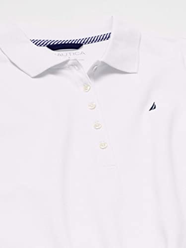 Nautica Women s 5-Button Short Sleeve Cotton Polo Shirt