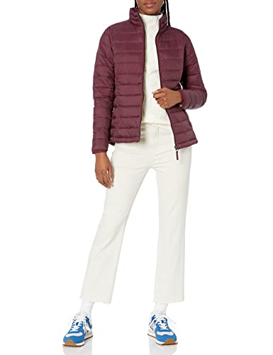 Amazon Essentials Women s Lightweight Long-Sleeve Water-Resistant Puffer Jacket (Available in Plus Size)