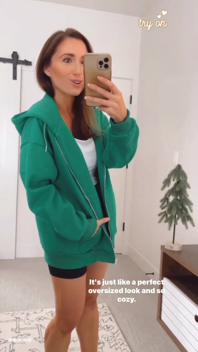 EFAN Women s Cute Hoodies Teen Girl Fall Jacket Oversized Sweatshirts Casual Drawstring Clothes Zip Up Y2K Hoodie with Pocket