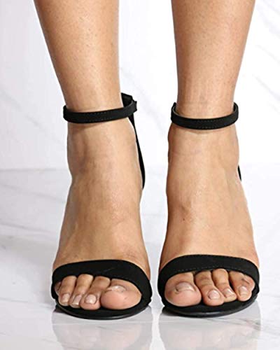 TOP Moda Hannah-1 Fashion Women s Ankle Strap High Heel Sandal Shoes