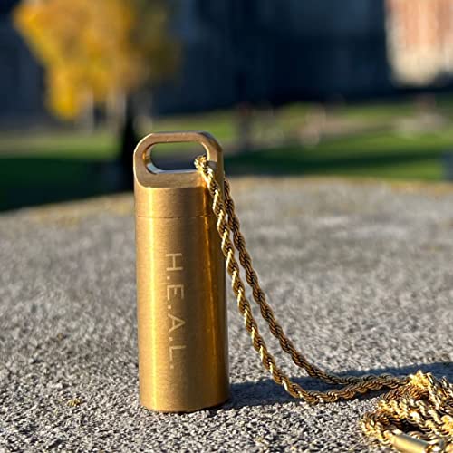 Leela Quantum H.E.A.L. capsules, versatile, for the transmission of quantum energy and frequencies, made of fine brass material, ideal for home or travel, for men/women Besa & IGEF certified