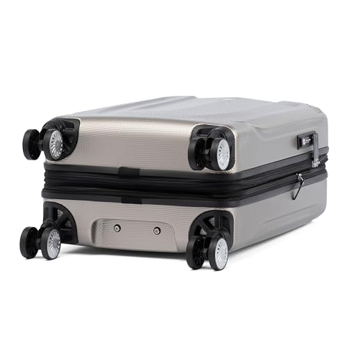 Travelpro Pathways 3 Hardside Expandable Luggage, 8 Spinner Wheels, Lightweight Hard Shell Suitcase 3 Piece Set (21/25/28), Champagne