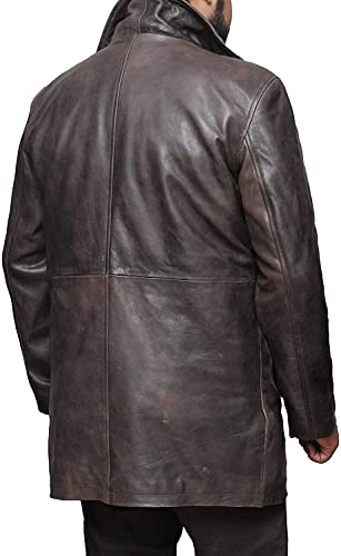Brown Leather Jacket Men - Natural Distressed Leather Jackets for Men