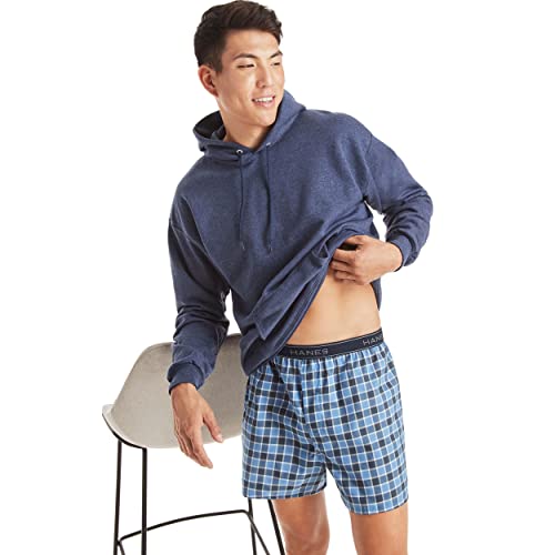Hanes Mens Tagless Boxer With Exposed Waistband Multi-Packs