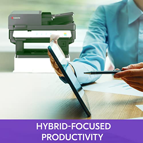KYOCERA ECOSYS MA6000ifx All-in-One Monochrome Laser Printer (Print/Copy/Scan/Fax), 62 ppm, Up to Fine 1200 dpi, Gigabit Ethernet HyPAS Capable, 7 inch Touchscreen Panel, 512 MB