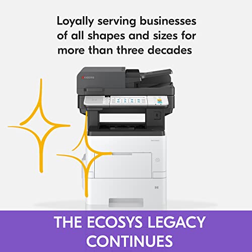 KYOCERA ECOSYS MA6000ifx All-in-One Monochrome Laser Printer (Print/Copy/Scan/Fax), 62 ppm, Up to Fine 1200 dpi, Gigabit Ethernet HyPAS Capable, 7 inch Touchscreen Panel, 512 MB