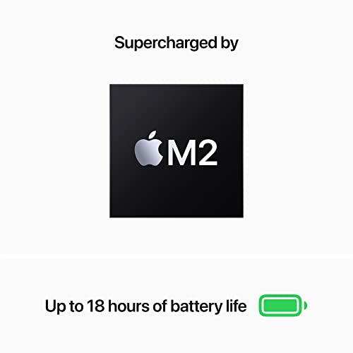 Apple 2022 MacBook Air Laptop with M2 chip: 13.6-inch Liquid Retina Display, 8GB RAM, 256GB SSD Storage, Backlit Keyboard, 1080p FaceTime HD Camera. Works with iPhone and iPad; Midnight