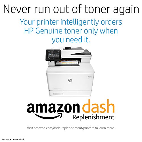 HP LaserJet Pro M477fdw All-in-One Wireless Color Laser Printer with Double-Sided Printing, Amazon Dash Replenishment ready (CF379A)