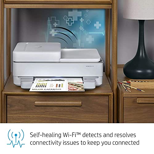 HP Envy Pro 6458 All-in-One Color Inkjet Printer, Copy, Scan, Mobile fax, Instant Ink Ready, 5SE48A (Renewed)