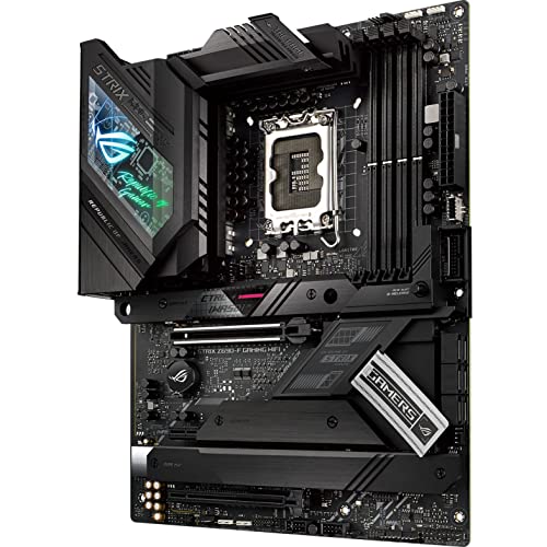ASUS ROG Strix Z690-F Gaming WiFi 6E LGA1700(Intel 12th Gen) ATX Gaming Motherboard(PCIe 5.0,DDR5,16+1 Power Stages,2.5Gb LAN,BT v5.2,Thunderbolt 4,4xM.2,Front Panel USB 3.2 Gen 2x2 Type-C Connector)