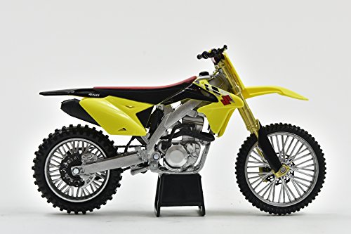 New-Ray 1/12 Suzuki RM-Z450 2014 Suzuki Motocross / Off-Road Bike, Yellow, (57643)