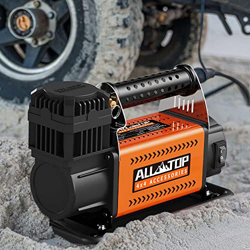 ALL-TOP Air Compressor Kit, 12V Portable Inflator 7.06CFM, Offroad Air Compressor for Truck Tires,Air Pump for Car Tire, Heavy Duty Air Compressor Max 150PSI for Jeep SUV 4x4 Vehicle RV Tire