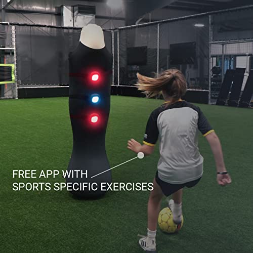 ROXPro Flash Reflex Reaction and Cognitive Training Kit - LED Light Pods with Smart App-Connect for Sport, Fitness, Speed and Agility - for Coaches, Gyms and Individual Athlete Workouts