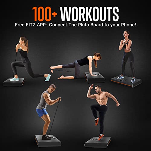 SQUATZ Pluto Fitness Board - Multifunctional Workout Device with Standard, Eccentric, and Isokinetic Training Modes, WiFi and Bluetooth Streaming, Home Gym Equipment for Full Body Workouts