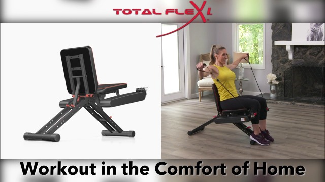 Total Flex L with Performance Pack Compact Design, Home Gym, Versitiale Exercises, Workout Bench Press, Fitness Equipment (Total Flex L with Performance Pack)