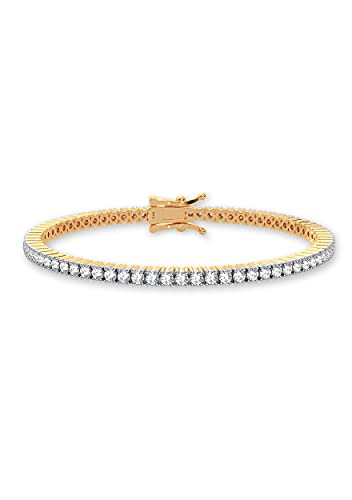 Femme Luxe Sara Diamond Tennis Bracelet for Women (4.00 Carats, G-H Color, I2 Clarity), 14K Gold Bracelets