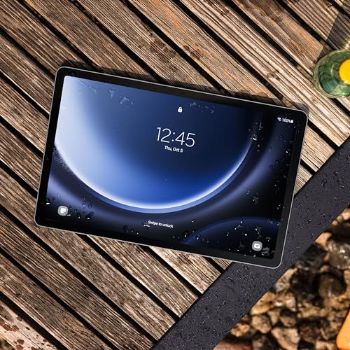 SAMSUNG Galaxy Tab S9 FE Wi-Fi 10.9” 128GB Android Tablet, IP68 Water- and Dust-Resistant, Long Battery Life, Powerful Processor, S Pen, 8MP Camera, Lightweight Design, US Version, 2023, Silver