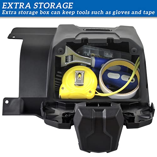 SAUTVS Electronic Device Holder with Storage Box Organizer Tray for Can Am Defender, Sporty Electronic Device Phone Tablet GPS Holder Mounts for Can-Am Defender HD5 HD8 HD10 MAX 2016-2022 Accessories