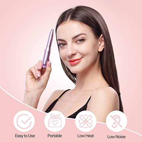 MelodySusie Portable Electric Nail Drill, Compact Efile Electrical Professional Nail File Kit for Acrylic, Gel Nails, Manicure Pedicure Polishing Shape Tools Design for Home Salon Use, Purple