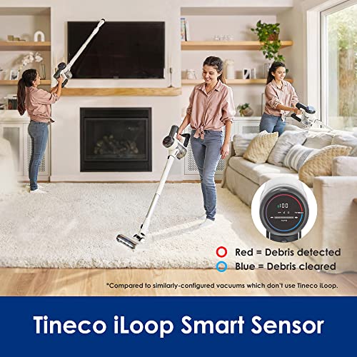 Tineco Pure ONE S15 Essentials Smart Cordless Vacuum Cleaner, Stick Vacuum with Anti-Tangle Brush & Fade-Free Suction, Deep Clean for Hard Floor & Carpets, Pet Hair Cleaning with Led Headlights