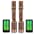 Skywolfeye Led Flashlight 2 Pack Super Bright Flashlights Rechargeable High Lumens Torch 5 Modes Zoomable Waterproof for Camping Kids Adults Outdoor Hiking Emergency (Brown)